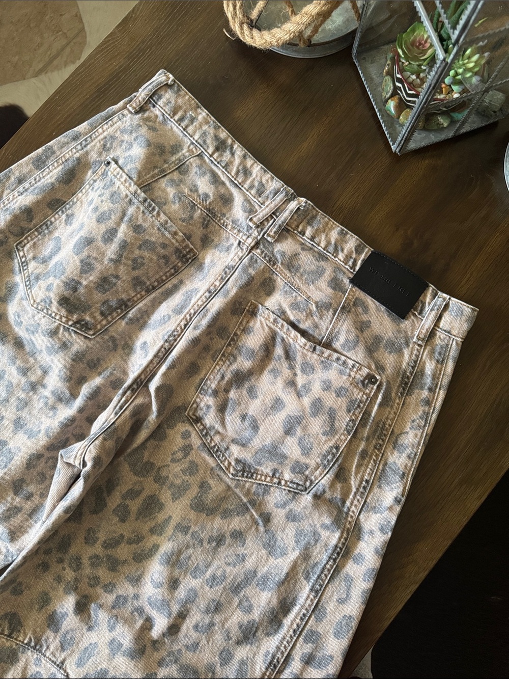 Free People We The Free Good Luck barrel jeans in a leopard print size 31 - Picture 14 of 16